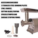Meat Grinder Commercial Meat Grinding Machine Electric Meat Chopper Mincer with 4/6/8mm Grinding W1364P154108