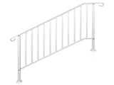 Outdoor 4 Level Iron Handrail Matte White 82162439