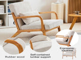 Mid-Century Modern Accent Chair, Arm Chair Living Room Chairs Pillow Upholstered Reading Chair 74746999
