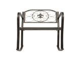 Flat Tube Single Rocking Chair Bronze Color 75081666