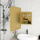 Rectangle Medicine Cabinet Mirror Bathroom Mirror Storage Wall Mounted Medicine Mirror Cabinet W688P210791