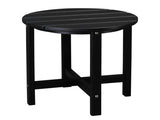 46*46*46cm Single Layer Round HDPE Side Table Black 26668210