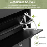 ZUN ON-TREND Narrow Design Shoe Cabinet 3 Flip Drawers, Wood Grain Pattern Top Entryway Organizer WF308731AAB
