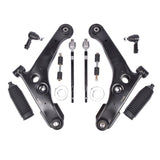 Control Arm Ball Joints Tie Rod Ends Front Lower for 02-07 Mitsubishi Lancer FWD K620384 K620345 89786245