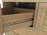 4 Drawers Rattan Cabinet,for Bedroom,Living Room,Dining Room,Hallways,Easy Assembly W75784351