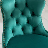 Swivel Velvet Barstools Adjusatble Seat Height from 25-33 Inch,17.7inch base, Modern Upholstered Bar W1143P151486