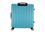 ABS Trolley Case 20in 24in 28in 3PCS Suitcase Set Striped Textured Suitcase Blue 78716673