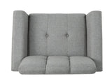 Mid Century Fabric Channel Stitch Club Chair, 62223.00GRY
