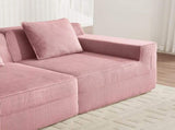 Martha Armless Sofa W/Pillow Corduroy -Pink W3041P353185