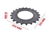 Drive Sprocket Replacement for Kubota Excavator KX033-4 KX71-3 KX91-3, Hitachi EX22-2 EX25-2 EX30U 78878756