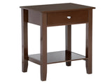 Two-layer Bedside Table Coffee Table with Drawer Coffee 03177153