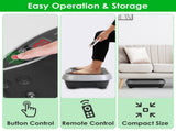 Vibration Exercise Machine With Resistant Bands Remote Control Whole Body Vibration Platform Workout 07214624