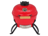 13in Round Ceramic Charcoal Grill Orange 27583157
