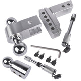 2" Receiver 12500 LBS Adjustable Trailer Hitch 4" Drop/Rise Tow Hitch Aluminum Drop Hitch 1-7/8", 95993286