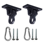 ZUN Heavy Duty Black Swing Hangers Screws Bolts Included Over 5000 lb Capacity Playground Porch Yoga W2181P192309