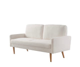 Velvet Sofa, European Style with Sleek Design, Modern & Vintage Flair, Upholstered 3 Seater Couch, B2735P291969