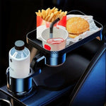 ZUN Multifunctional Cup Holder Tray for Car Cup Holder Expander with Car Drink Holders,Detachable Tray 70385308