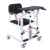 Patient Lift Transfer Chair, Bathroom Wheelchair w/180&deg Split Seat and Potty 83445662