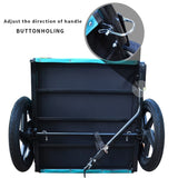 Light Green Foldable Pet Jogging Stroller Dog Carriers Bicycle Trailer Pet Dog Cat Bike Trailer W136458011