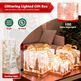 3 PCS Lighted Christmas Gift Box Christmas Decoration 68166477