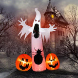 11.8 FT Halloween Inflatables Ghost Spider Pumpkin Outdoor Decorations, Scary Halloween Giant Blow 43233787