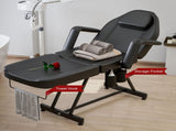 Professional Tattoo Bed Chair Massage Table with Storage Pocket and Towel Hook for Esthetician, 88001728