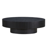 Modern Handcraft Drum Table Length 43.7 inch Ellipse Table for Living Room,Oval Small W2582P188738