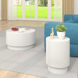 ZUN 15.72-inch H-barrel coffee table, Nordic style, simple design, suitable for indoor and outdoor use, W1781P211081