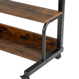 Vintage Brown P2 15MM Particle Board with Melamine Coating Adjustable Computer Desk with 3 USB 2 26916196