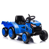 ZUN 12V Kids Ride On Electric Tractor Black Knight,Kids Ride On Toy.2WD,Non-skid tires, steering wheel, 38466080