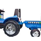 ZUN Kids Ride on Tractor with Trailer, 12V Battery Powered Electric Tractors for Kids with Remote T3067P244617