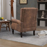 COOLMORE Wood Frame Armchair, Modern Accent Chair Lounge Chair with Sturdy Wood Legs for Living Room W395109982