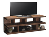 64 inch TV Stand Console for TVs up to 70 inches, No Assembly Required, Whiskey Finish B108P160187