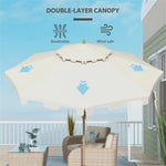 ZUN Outdoor beach umbrella/Sun Umbrella （Prohibited by WalMart） 59659971