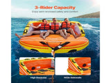 Towable Tube for Boating 1-3 Riders Inflatable Boating Tubes Towable Water Sport T3342P489063