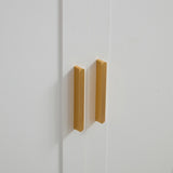 Sideboard Buffet cabinet with 3 doors and removable shelves, for living room, dining room, ivory W1705P179819