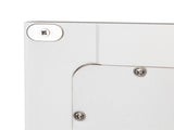 Double Door Mirror Indoor Bathroom Wall Mounted Cabinet Shelf White 19361616