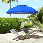 ZUN Outdoor beach umbrella-Sapphire Blue （Prohibited by WalMart） 00404610