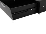 19" 4U Steel Plate DJ Drawer Equipment Cabinet with Keys Black 95397522