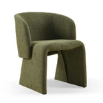 ZUN Modern Dining Chair Accent Chair Green Single Sofa Chair,Upholstered Side Chair Teddy Comfy Chair W1164P190844