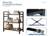 3 Tier Bookshelf, Free Standing Shelf, Bookcase Shelf Storage Organizer, Industrial Book Shelves for 00445901