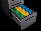 Rounded 3 drawer mobile filing simple style multifunctional legal/letter/A4 file storage W1247P248841