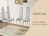 Modern Style Chairs Set of 6 in Light Gray, Essential for Minimalist Homes.Meeting Family W2920P264324
