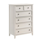 ZUN Classic White Finish Chest of 6 Drawers Storage 1pc Modern Bedroom Furniture Farmhouse Style B011P176909