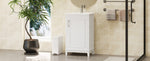 ZUN [Viedo] 20 Inch Modern Small Bathroom Vanity Cabinet With Ceramic Basin- 20*14.5*33.3 Inches,Ample WF318756AAK