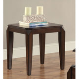 Walnut End Table with Tapered Leg B062P189186