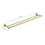 23.6 Inch Double Bar, Bathroom Bar Wall Mount, 304 Stainless Steel Bathroom Racks 10249810