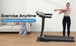 ZUN NEW Home Folding Treadmill with Pulse Sensor, 2.5 HP Quiet Brushless Motor , 7.5 MPH, 300LBS Weight N728P182196B