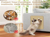 16 x 12 Inch Natural 6-Piece Cat Scratching Mats, Sisal Material Anti-Slip Latex Backing Furniture 15958003