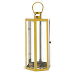 ZUN FRANK 23"H STAINLESS STEEL LANTERN 72191.00GLD